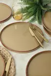 Keittiövälineet: 100% Keraaminen Lautassetti (6 kpl, 27 cm) - Antibakteerinen, Vedenkestävä, Helppo Puhdistaa, Ekologinen - Lautaset - 8684283355907 - 2