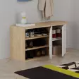 Kenkäkaappi, Huonekalut, Tammi Valkoinen, 100% Melamiinipinnoitettu Lastulevy, 104x50x37 cm, Pehmeästi Sulkeutuvat Saranat - Kenkäkaapit - 8684282587477 - 4