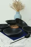Keraaminen Kulhosetti (6 kpl) - 100% Keraaminen, Antibakteerinen, Lämpöshokkikestävä, Helppo Puhdistaa, 18 cm / 330 cc - Tarjoiluastiat - 8684282674627 - 2