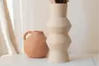 Keramiikkamaljakko, Kermanvärinen, 100% Keraaminen, 11x29x11 cm, Ajaton Sisustuselementti, Tyylikäs ja Kestävä - Kukka-amppelit ja maljakot - 8684282979937 - 2