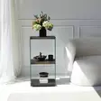 Kirjahylly Anthrasitti 100% Karkaistu Lasi 100% Massiivipuu 40x80x35 cm Helppo Kokoaminen Tyylikäs ja Kestävä - Kirjahyllyt - 8684282402497 - 3