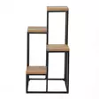 Koristeellinen Jardiniere - Huonekalut, Atlantic Pine Musta, 100% Melamiinipinnoitettu Lastulevy, 100% Metalli, 34x39x65 cm - Kukkatelineet ja kasvutuet - 8684282608257 - 1