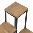 Koristeellinen Jardiniere - Huonekalut, Atlantic Pine Musta, 100% Melamiinipinnoitettu Lastulevy, 100% Metalli, 34x39x65 cm - Kukkatelineet ja kasvutuet - 8684282608257 - 4