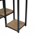 Koristeellinen Jardiniere, Huonekalut, Atlantic Pine Musta, 100% Melamiinipinnoitettu Lastulevy, 100% Metalli, 20x67x77 cm - Kukkatelineet ja kasvutuet - 8684282608387 - 3