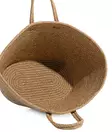Koristeellinen Käsintehty Puuvillalaukku, Luonnonväri, 30 cm, Tyylikäs ja Monipuolinen Ekologinen Asuste Verkkokauppaan - Säilytyslaatikot ja korit - 8683743770397 - 5