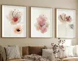 Koristeellinen kehystetty MDF-taulu (3 osaa), monivärinen, 50 x 70 cm (3 Pieces), kestävä, laadukas - Taulut ja kehykset - 8684282340607 - 2