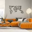 Koristeellinen Metallinen Seinäkoriste, Musta, 100% Metalli, 1,2mm Paksuus, 140x80 cm, Tyylikäs Sisustuselementti - Koristeet, koriste-esineet - 8682870853447 - 5