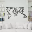 Koristeellinen Metallinen Seinäkoriste, Musta, 100% Metalli, 1,2mm Paksuus, 140x80 cm, Tyylikäs Sisustuselementti - Koristeet, koriste-esineet - 8682870853447 - 2