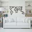 Koristeellinen Metallinen Seinäkoriste, Musta, 100% Metalli, 1,2mm Paksuus, 140x80 cm, Tyylikäs Sisustuselementti - Koristeet, koriste-esineet - 8682870853447 - 3