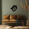 Koristeellinen Metallinen Seinäkoriste, Musta, 54x54 cm, 100% Metalli, Tyylikäs ja Kestävä Sisustuselementti - Koristeet, koriste-esineet - 8684282474487 - 5
