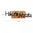 Koristeellinen puinen seinäkoriste, vaalea pähkinäpuu, 108 x 3 x 30 cm, kestävä, ainutlaatuinen - Koristeet, koriste-esineet - 8683342260787 - 7