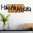 Koristeellinen puinen seinäkoriste, vaalea pähkinäpuu, 108 x 3 x 30 cm, kestävä, ainutlaatuinen - Koristeet, koriste-esineet - 8683342260787 - 2
