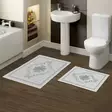 Kylpyhuonematto Setti 2 kpl - Monivärinen, 100% Polyesteri, 850 gr/m², Koko 50x60 cm ja 60x100 cm, Konepestävä - Kylpyhuonematot ja kosteantilan matot - 8683342420617 - 2