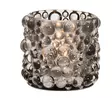 Kynttiläkuppi Pisara Harmaa 8,5cm - Led-kynttilät ja lyhdyt - 6410416289687 - 1