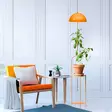 Lattiavalaisin, oranssi, 25 x 25 x 140 cm, tyylikäs, käytännöllinen, moderni - Lattia- ja pöytävalaisimet - 8684283519507 - 2