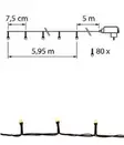 LED-valosarja Shine lämmin valkoinen - Valosarjat - 6435200266637 - 2