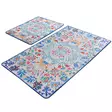 Luxus Kylpyhuonemattosetti (2 kpl), monivärinen, 50 x 60 cm ja 60 x 100 cm, antibakteerinen, liukumaton - Kylpyhuonematot ja kosteantilan matot - 8681875588637 - 1