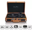 Classic Phono matkalaukku levysoitin, jossa on 2 sisäänrakennettua kaiutinta | Brown - Levysoittimet ja neulat - 8711902038177 - 1