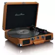 Classic Phono matkalaukku levysoitin, jossa on 2 sisäänrakennettua kaiutinta | Brown - Levysoittimet ja neulat - 8711902038177 - 25