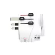 Matkasovitin 3-napainen maadoitettu, integroitu pikalataus 45 watin PD-USB-laturi (1 x USB C & 1 x USB). - Matka-adapterit - 7640166329107 - 12