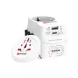 Matkasovitin 3-napainen maadoitettu, integroitu pikalataus 45 watin PD-USB-laturi (1 x USB C & 1 x USB). - Matka-adapterit - 7640166329107 - 10