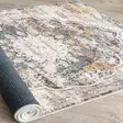 Matto (160 x 230), kerma harmaa viininpunainen punainen, 160 x 230 cm, antibakteerinen, konepestävä - Suuret ja keskikokoiset matot - 8683742636557 - 5