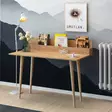 Moderni Opiskelupöytä, Tammi, 100% Melamiinipinnoitettu Lastulevy, 100x94x60 cm, Seinään Kiinnitettävä, 1 Paketti - Työpöydät - 8681875179057 - 3