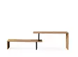 Moderni TV-taso, Musta Mänty, 100% Melamiinipinnoitettu, 153x44x30 cm, Useita Hyllyjä, Seinään Kiinnitettävä - TV-tasot - 8681875570557 - 1