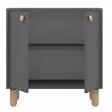 Monikäyttöinen Kaappi, Anthracite, 100% Melamiinipinnoitettu, 72x73x36 cm, Puujalat, 2 Hyllyä, Kiinnitettävä Seinäälle - Kaapit ja lipastot - 8684283800797 - 4