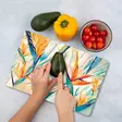 Monivärinen 100% Karkaistu Lasi Leikkuulauta 20x30 cm - Antibakteerinen, Helppo Puhdistaa, Liukumaton - Keittiötyövälineet - 8684283726257 - 2
