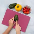 Monivärinen 100% Karkaistu Lasi Leikkuulauta 20x30 cm - Antibakteerinen, Helppo Puhdistaa, Liukumattomat Silikonijalat - Keittiötyövälineet - 8684283728237 - 2