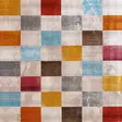 Monivärinen 140x220 cm Polyesterimatto - Antibakteerinen, Konepestävä, 3D Digitaalipainatus, Liukumaton Alusta - Suuret ja keskikokoiset matot - 8682870069237 - 3