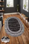 Monivärinen 50x80 cm Antibakteerinen 3D Digitaalipainettu Polyesterimatto - Konepestävä, Liukumaton, 8 mm Nukka - Pienet matot ja käytävämatot - 8682870609617 - 2