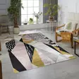 Monivärinen Antibakteerinen Matto 160x230 cm - 3D Digitaalinen Painatus, Konepestävä, Liukumaton Alapuoli - Suuret ja keskikokoiset matot - 8681875629927 - 2