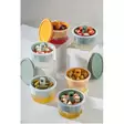 Monivärinen Keittiötarvikkeiden Säilytyslaatikko 3 kpl - 100% Muovi, 12x8 cm, 650 ml, Konepesun Kestävä, BPA-vapaa - Eväsrasiat ja ruoansäilytysastiat - 8684282978107 - 1