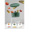 Monivärinen Keittiötarvikkeiden Säilytyslaatikko 3 kpl - 100% Muovi, 12x8 cm, 650 ml, Konepesun Kestävä, BPA-vapaa - Eväsrasiat ja ruoansäilytysastiat - 8684282978107 - 5