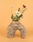 Monivärinen Keraaminen Koristeellinen Ruukku - 20 cm x 23 cm - Tyylikäs Sisustuselementti Kodin Koristeluun - Kukka-amppelit ja maljakot - 8684283417667 - 2