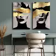 Monivärinen Koristeellinen Canvas-taulu 2-osainen Setti - 100% Canvas ja Mäntykehys - Koko 95x70 cm - Taulut ja kehykset - 8684282625537 - 2