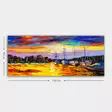 Monivärinen Koristeellinen Canvas-taulu 50x120 cm - 100% Puukehys, 3 cm Paksuus - Tyylikäs Seinäsisustus - Taulut ja kehykset - 8682870431157 - 3