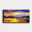 Monivärinen Koristeellinen Canvas-taulu 50x120 cm - 100% Puukehys, 3 cm Paksuus - Tyylikäs Seinäsisustus - Taulut ja kehykset - 8682870431157 - 2