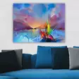 Monivärinen Koristeellinen Canvas-taulu 70x100 cm - 100% Kangas ja Puinen Kehys 3 cm - Seinäsisustus - Taulut ja kehykset - 8682870213487 - 1