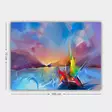Monivärinen Koristeellinen Canvas-taulu 70x100 cm - 100% Kangas ja Puinen Kehys 3 cm - Seinäsisustus - Taulut ja kehykset - 8682870213487 - 3