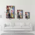 Monivärinen Koristeellinen Karkaistu Lasi Maalaus 46x72 cm - UV-painettu Seinäkoriste Kotiin ja Toimistoon - Taulut ja kehykset - 8684282963257 - 6