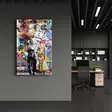 Monivärinen Koristeellinen Karkaistu Lasi Maalaus 46x72 cm - UV-painettu Seinäkoriste Kotiin ja Toimistoon - Taulut ja kehykset - 8684282963257 - 2