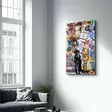 Monivärinen Koristeellinen Karkaistu Lasi Maalaus 46x72 cm - UV-painettu Seinäkoriste Kotiin ja Toimistoon - Taulut ja kehykset - 8684282963257 - 5