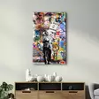 Monivärinen Koristeellinen Karkaistu Lasi Maalaus 46x72 cm - UV-painettu Seinäkoriste Kotiin ja Toimistoon - Taulut ja kehykset - 8684282963257 - 4