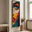Monivärinen Koristeellinen Kehystetty MDF-maalaus - 40x120x3,5 cm - UV-painatus - Mäntykehys - Taulut ja kehykset - 8684283651177 - 6