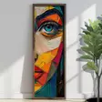 Monivärinen Koristeellinen Kehystetty MDF-maalaus - 40x120x3,5 cm - UV-painatus - Mäntykehys - Taulut ja kehykset - 8684283651177 - 2