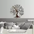 Monivärinen Koristeellinen Metalli Seinäkoriste - 100% Metalli, 60x60 cm, Käsinmaalattu, Yksilöllinen Taideteos - Koristeet, koriste-esineet - 8683743851607 - 4