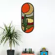 Monivärinen Koristeellinen Puinen Seinäkoriste - 100% Melamiinipinnoitettu Lastulevy, Koko 53 x 22 x 2 cm - Koristeet, koriste-esineet - 8683342945707 - 3